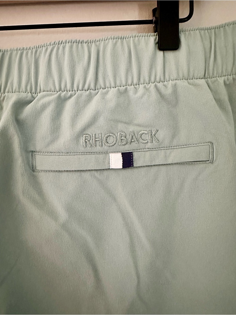 Rhoback Sage Seafoam Green Athletic Shorts with Back Pocket Tie Waist Sz 3XL - Picture 4 of 11